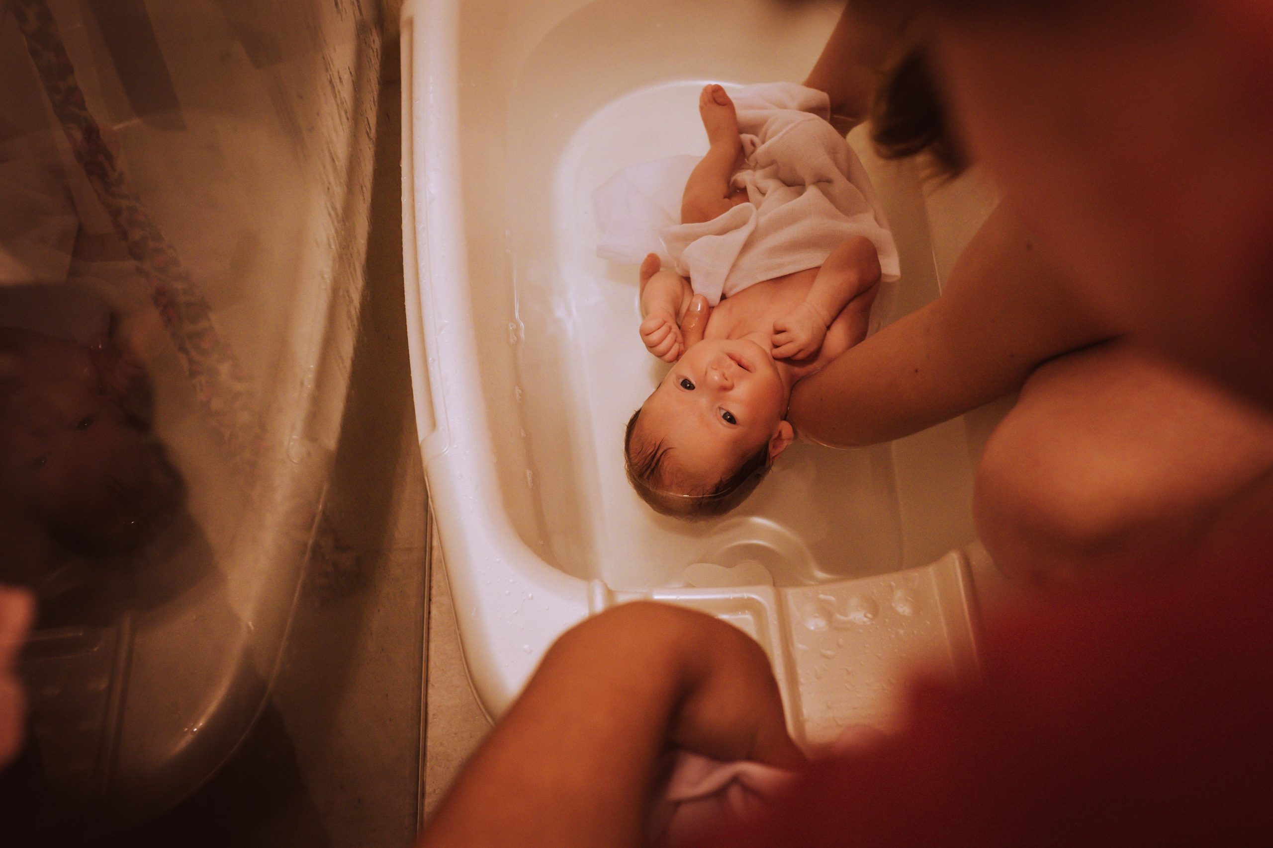 New Born Baby Bath